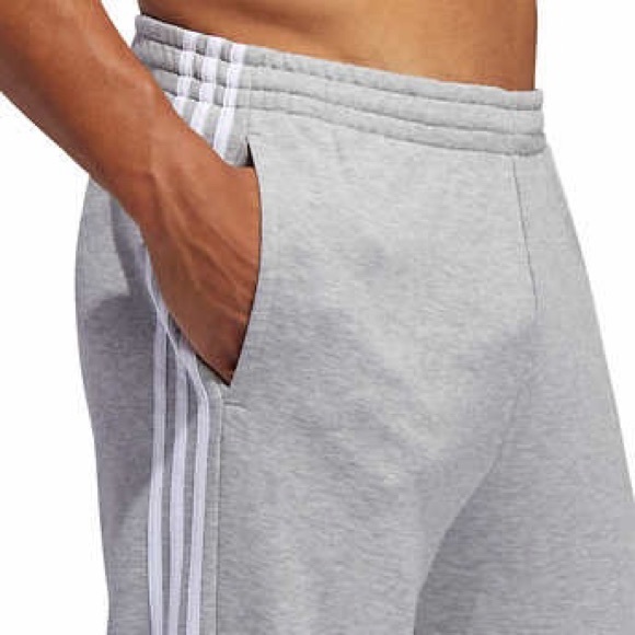 New Men’s Adidas Joggers Sweatpants Gray - Picture 6 of 10